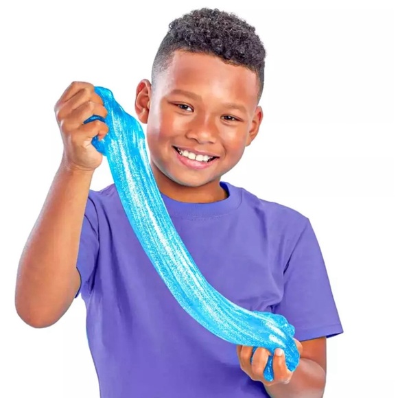 NICKELODEON • Cra-Z-Art 2.5Lb Pre-Made Blue Slime Bucket with Toppings - Picture 4 of 6